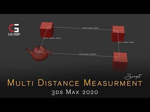 Multi Object Distance Measure Script in 3ds Max 2020 | CG Deep Tutorials | Tips & Tricks