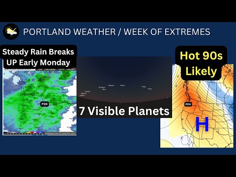 Portland Weather, Rain Ends, Heatwave, 90s Take Hold