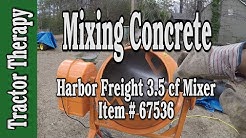 Harbor Freight 67536 Cement Mixer Overview and Action