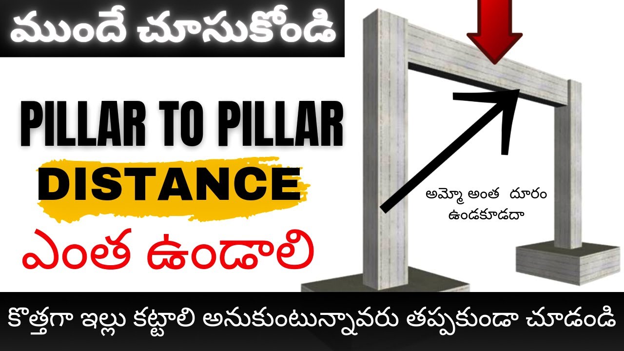 Pillar to pillar distance #civileng #civilengineering #construction #house
