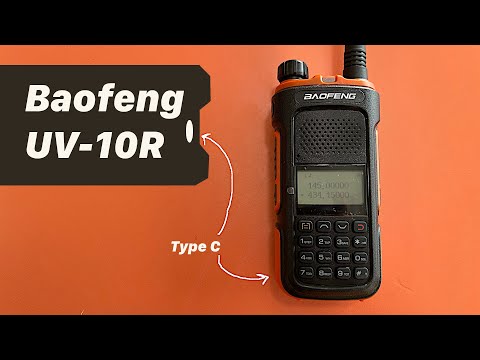 Baofeng UV-10R. Radio with USB-C charging