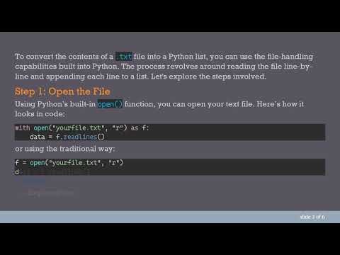 How to Convert a .txt File into a Python List