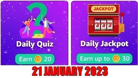 Amazon Fz Coins Quiz Answers Today | Amazon Quiz Today | 21 January 2023