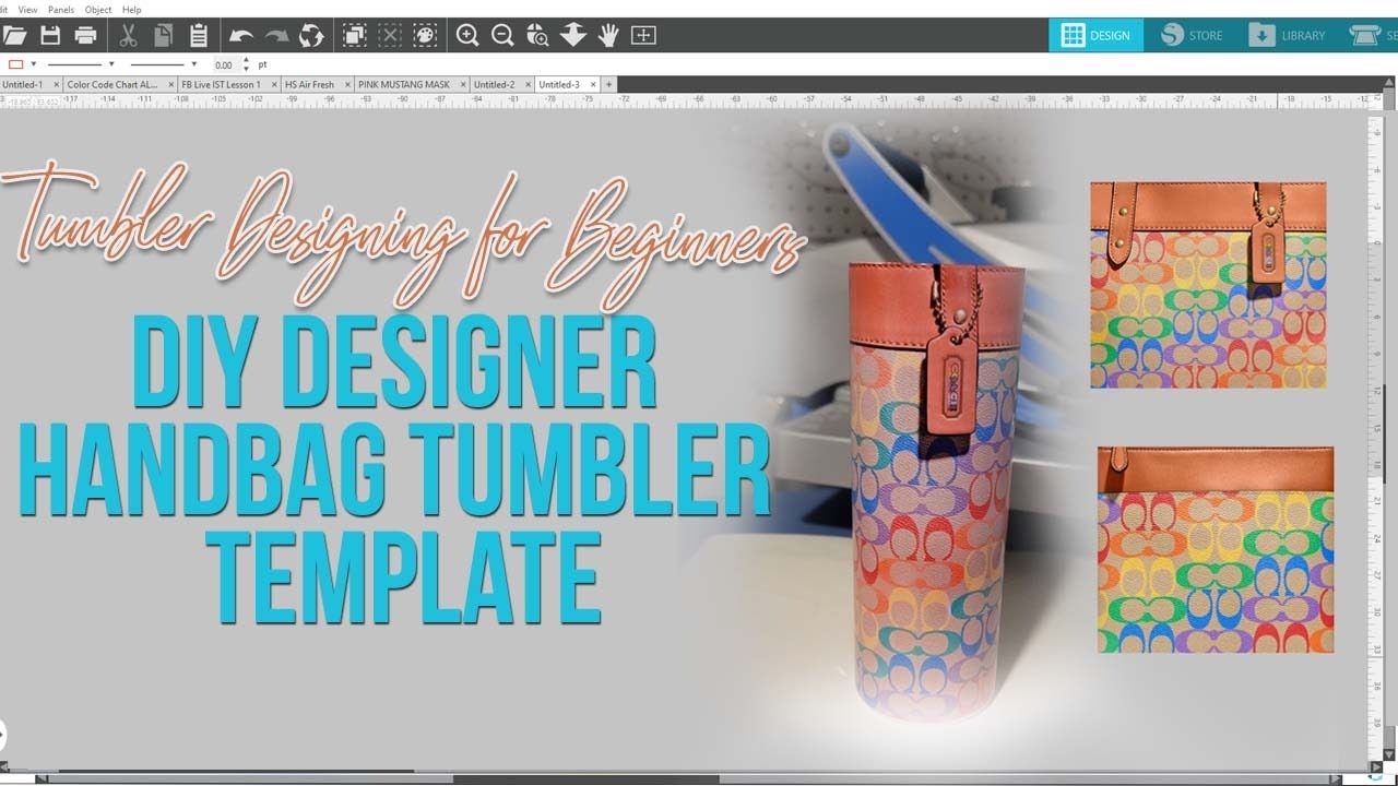 How To Make A Designer Sublimation Purse Tumbler 