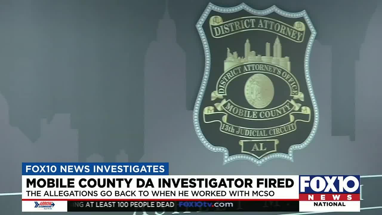 Mobile County District Attorney’s Office investigator fired, under investigation YouTube
