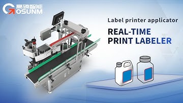 Label applicator | Real time print labeling machine | Gosunm