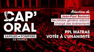 CAP'ORAL - EP005 : Proposition de loi Matras adoptée à l'unanimité, Jean-Paul Bosland réagit