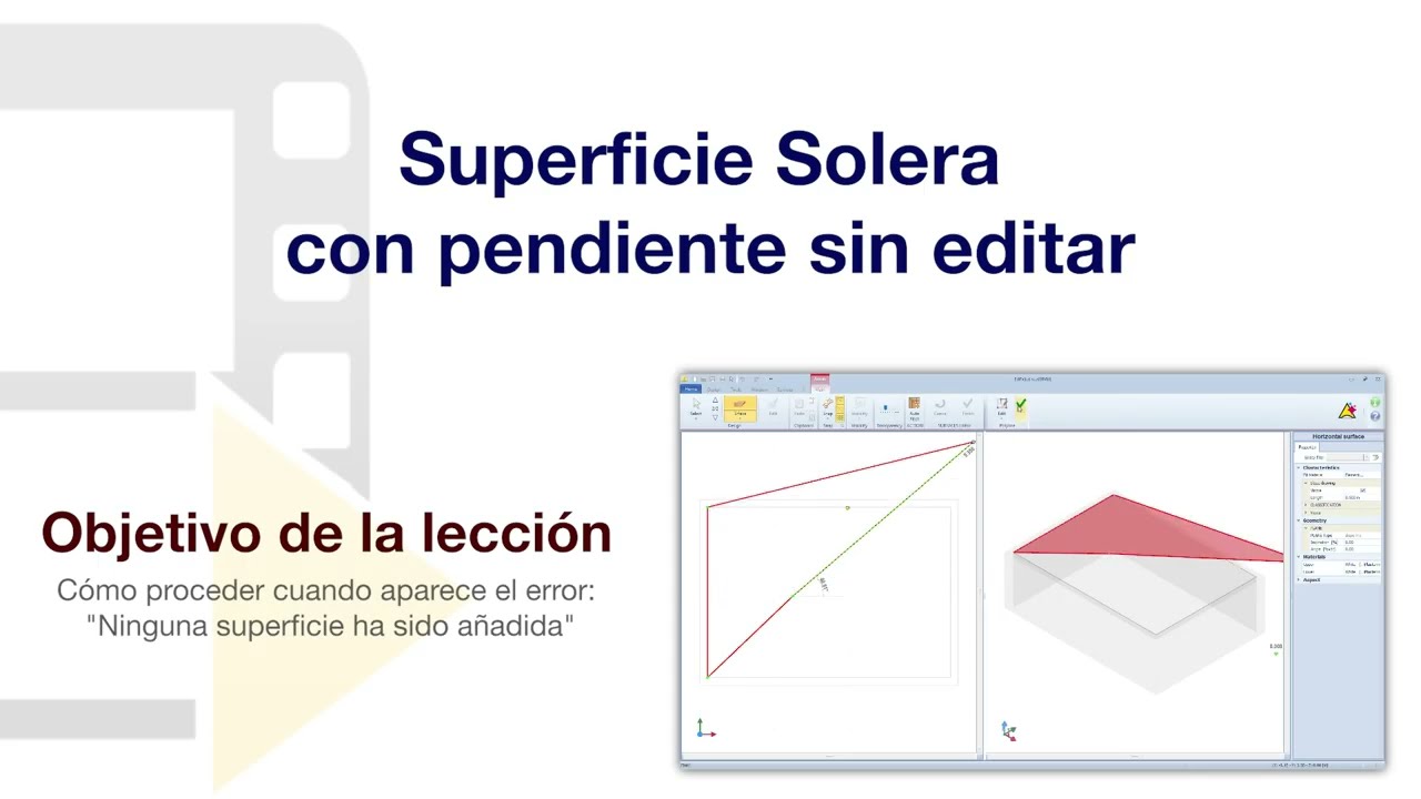 Tutorial de Edificius - Superficie Solera con pendiente sin editar - ACCA software