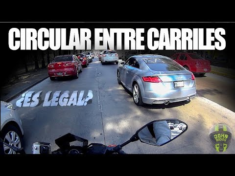Video: ¿Es ilegal andar en motocicleta entre autos?