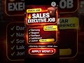“Assam Job Alert 2026 🔥 Sales Executive Vacancy | Apply Now!”