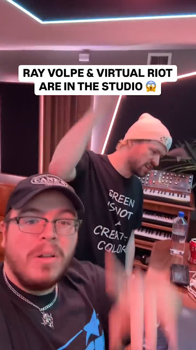RAY VOLPE & VIRTUAL RIOT ARE IN THE STUDIO 🔥🔥 #virtualriot #rayvolpe #shorts #dubstep #edmfamily