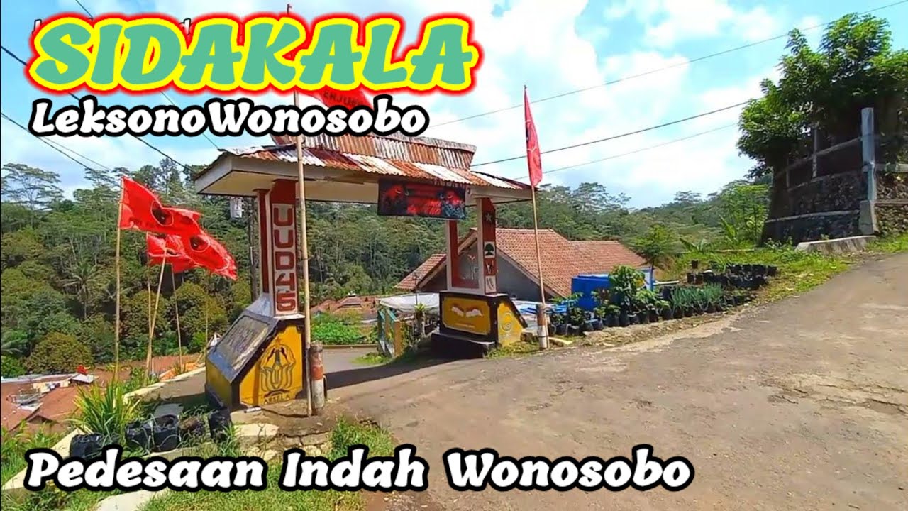 SIDAKALA Leksono Kampung indah dilereng Jurang curam, sering tidak merasakan gempa bumi