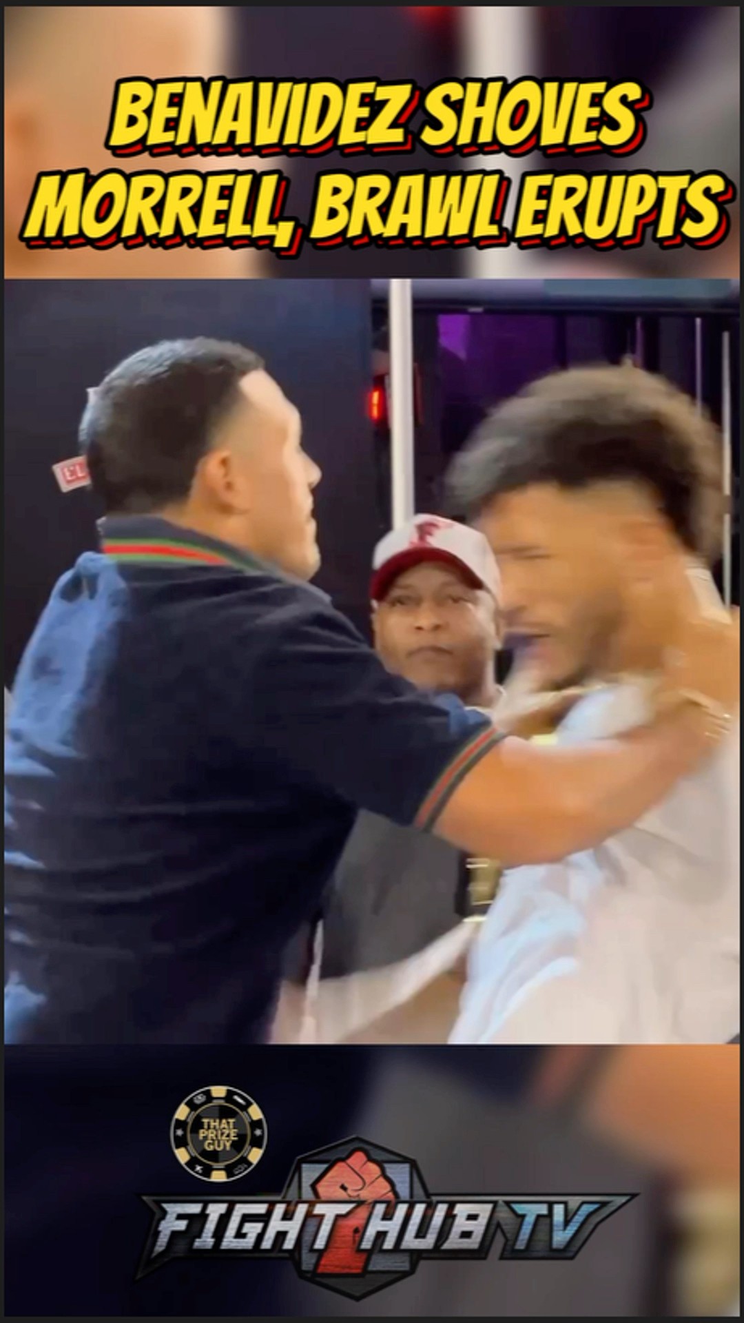 HEATED David Benavidez PUSHES Morrell \u0026 BRAWL ERUPTS!
