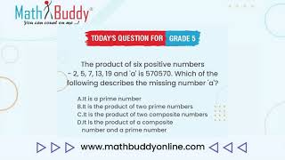 Math Practice Problem Grade 5 Question 244