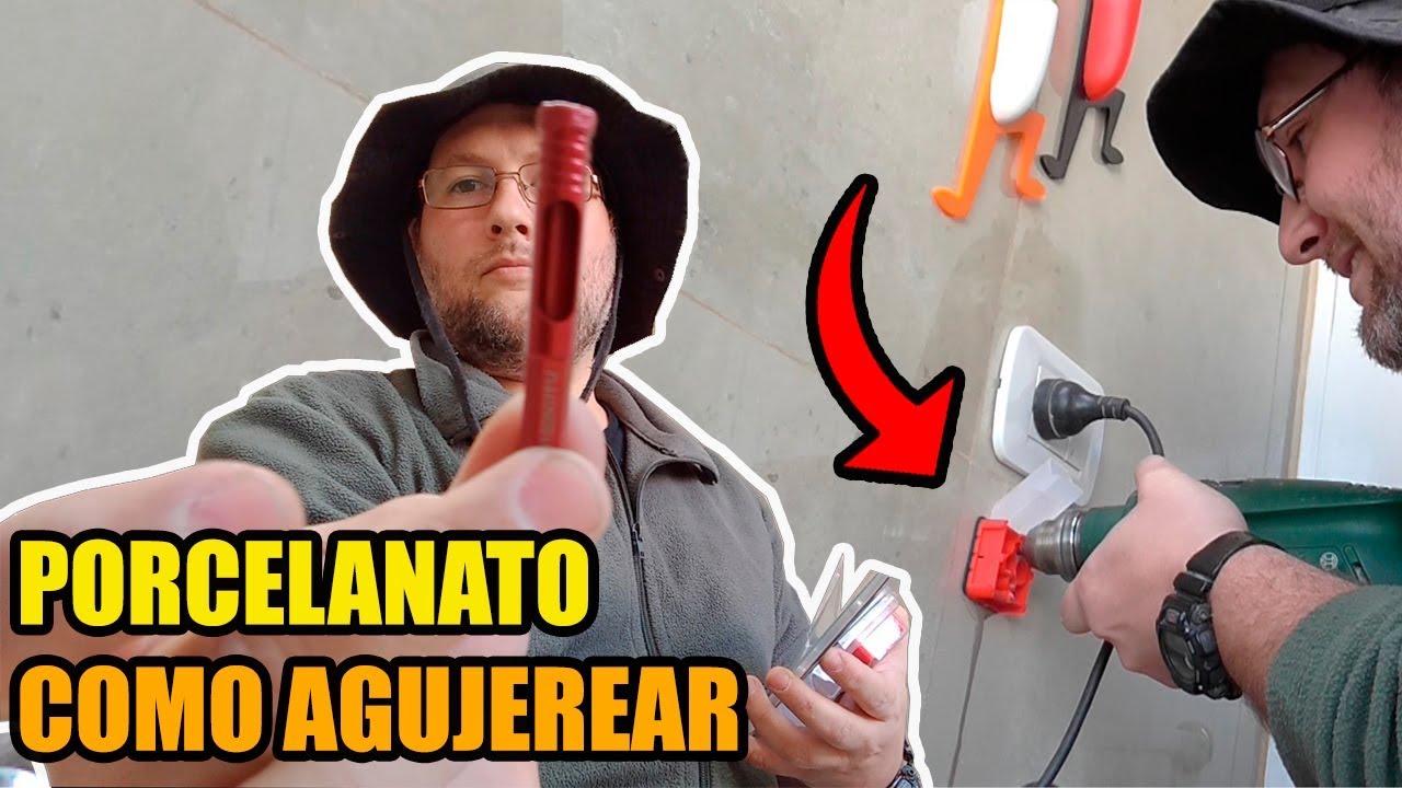 COMO AGUJEREAR PORCELANATO como un campeon. Taladrar porcelanato. - YouTube