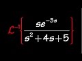 Inverse Laplace Transform with unit step function, sect7.6#15