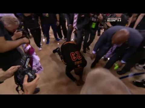 LeBron James Cries on the Court After Cavs Win NBA nba championship Finals l Game 7 l 2016