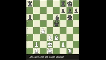 Sicilian Defense : Old Sicilian Variation #chess #chessmastermind #chessgrandmaster #chessgame #dj