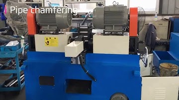 55.7*12*10mm double end finishing deburr tube pipe chamfering machine