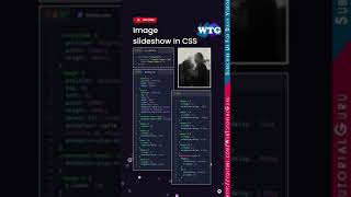 🌟 Image slideshow animation in CSS #shorts #short #webtutorialguru  #html5 #css3 #csstricks #code