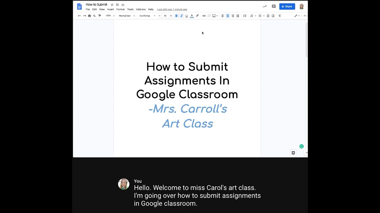 How to Submit Assignments In Google Classroom - YouTube