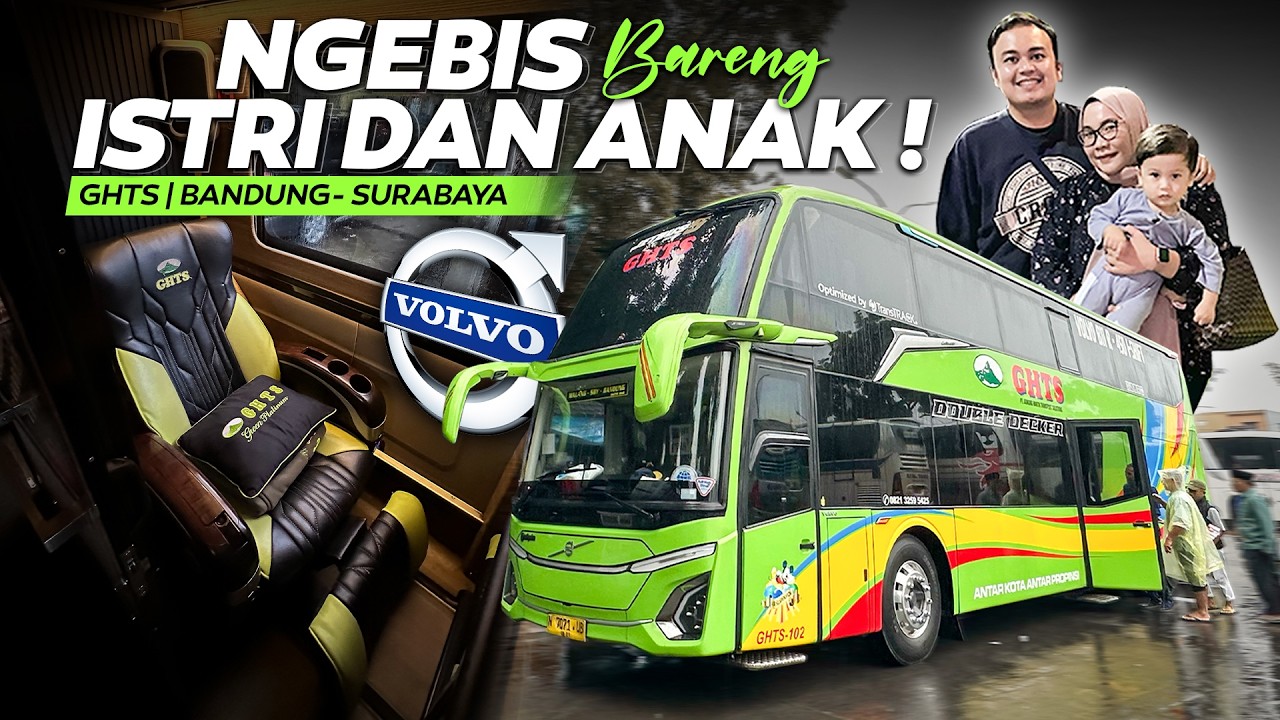 SATU-SATU NYA RUANG KOMPARTEMENT DALAM BUS DI RUTE INI !! GHTS rute Bandung - Surabaya