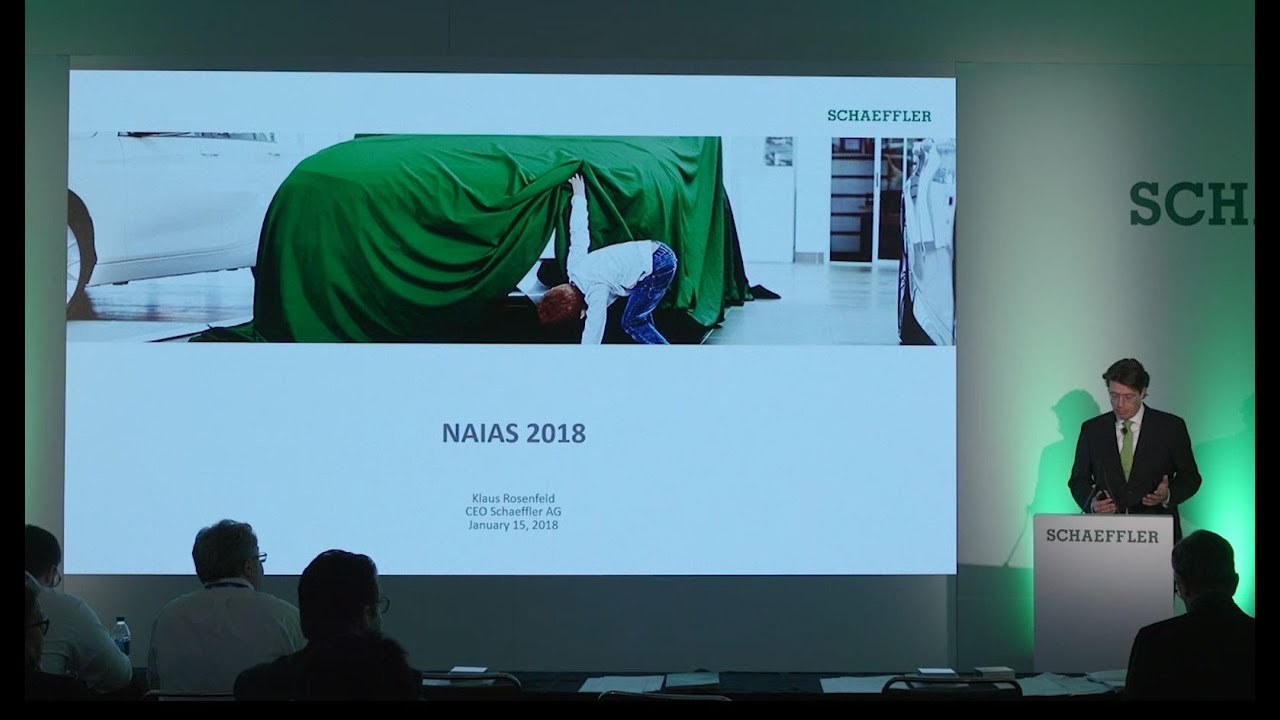 mobility login Schaeffler press conference at NAIAS 2018 [Schaeffler]