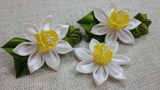 D.I.Y. Satin Kanzashi Daffodils Tutorial | MyInDulzens