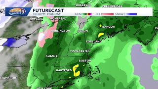 New Hampshire hourly weather: Track rain on Monday