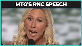 WATCH: Marjorie Taylor Greene's CRINGEY RNC Speech