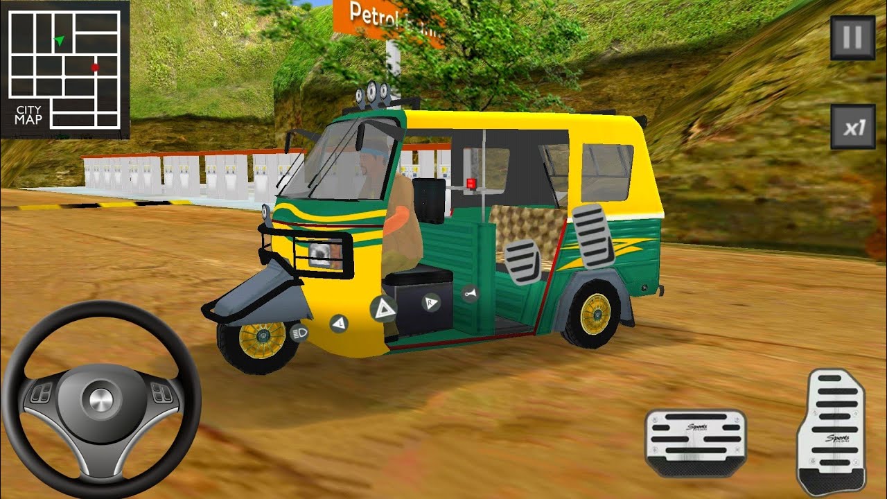 Offroad Tuk Tuk🛺⭐ Driving Gameplay 04 Rickshaw Auto Driver Simulator