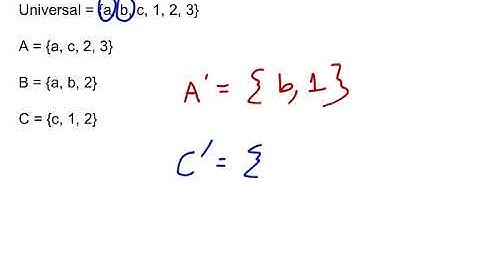 Math 122 - Intersection, Union, and Complement