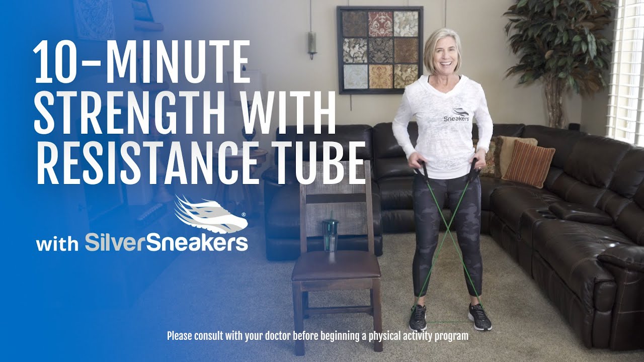 10-Minute Strength With Resistance Tube - YouTube