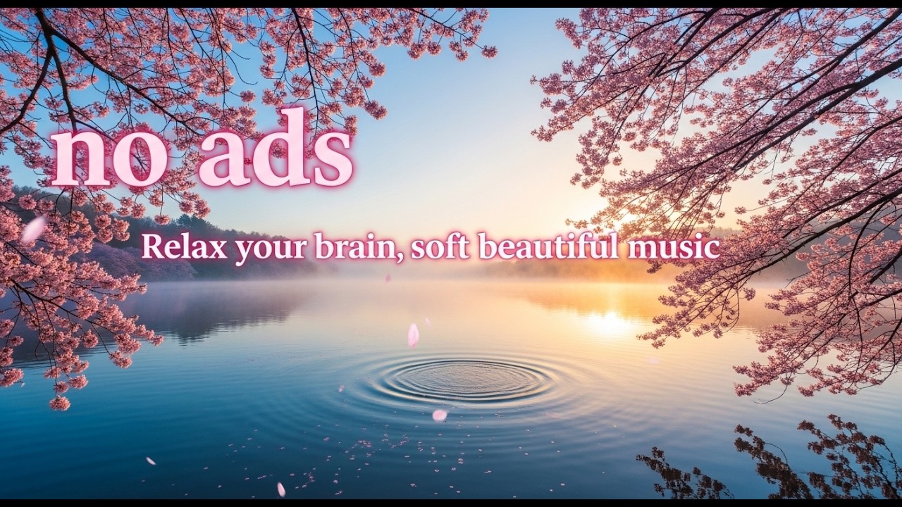 24/7 Spring Awakens Cherry Blossom Lake | Relax | 432Hz Sleep Music No Ads