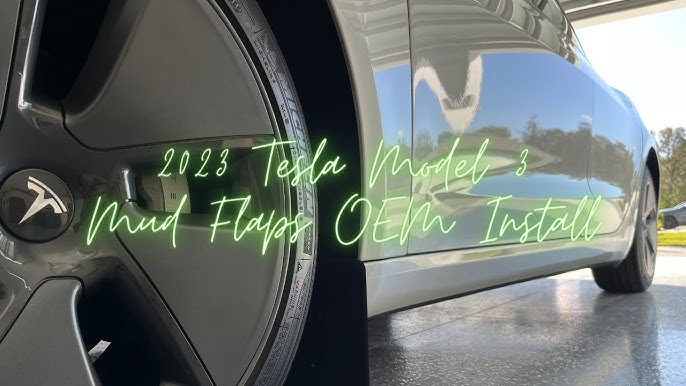 TESLA Model S Mud Flaps - Screwless Type from RPM TESLA 