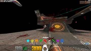 Quake 3 Excessive Plus: Q3, q3dm7, Jukebox, Instagib action