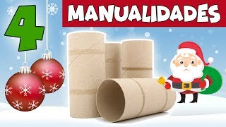 4 MANUALIDADES PARA NAVIDAD CON RECICLAJE Adornos fáciles