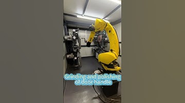 Grinding and polishing of door handle
