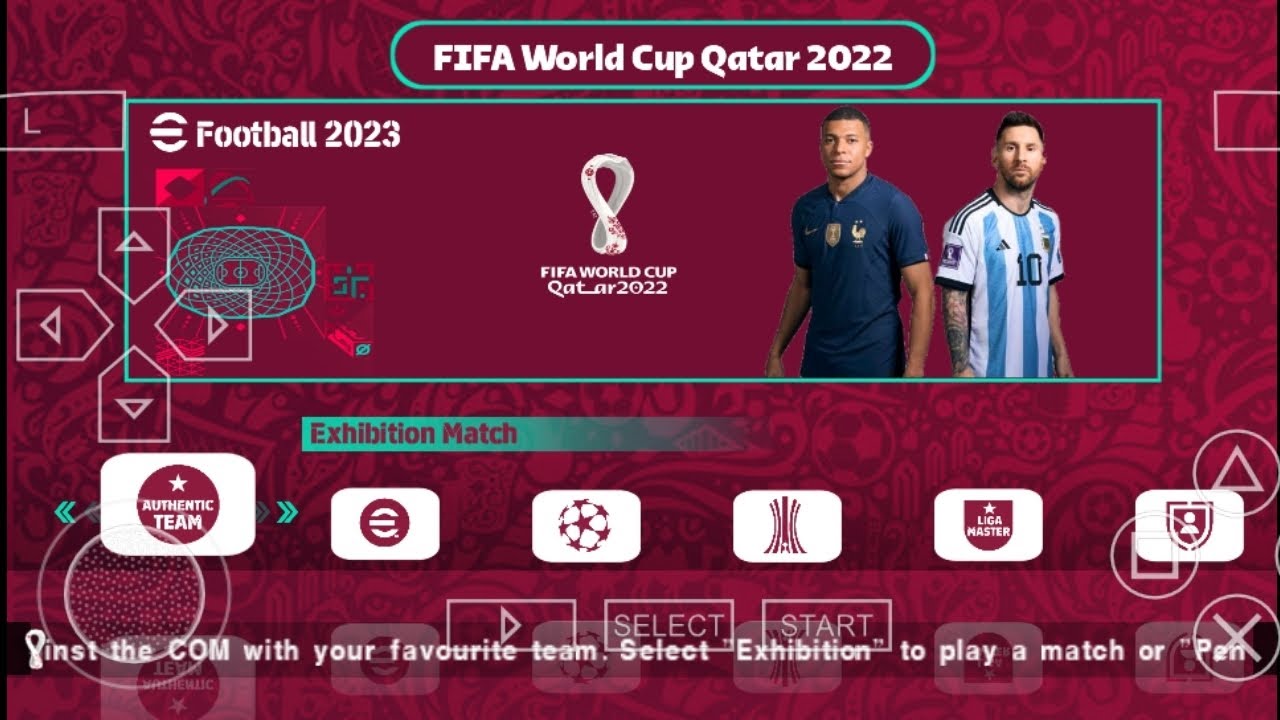UPDATE!! E FOOTBALL PES 2023 PPSSPP FINAL VERSION MOD FIFA WORLD