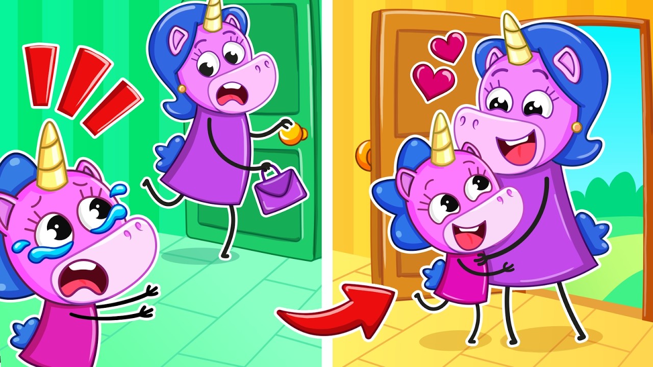 Ne me laisse pas, maman | Ne pleure pas quand maman part | Dessin animé familial | Petite Mimi🦄