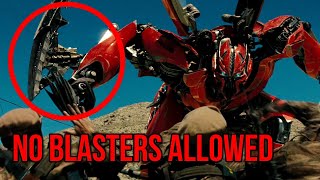 Why Dino Didnt Use Blasters in Transformers Dark of the Moon