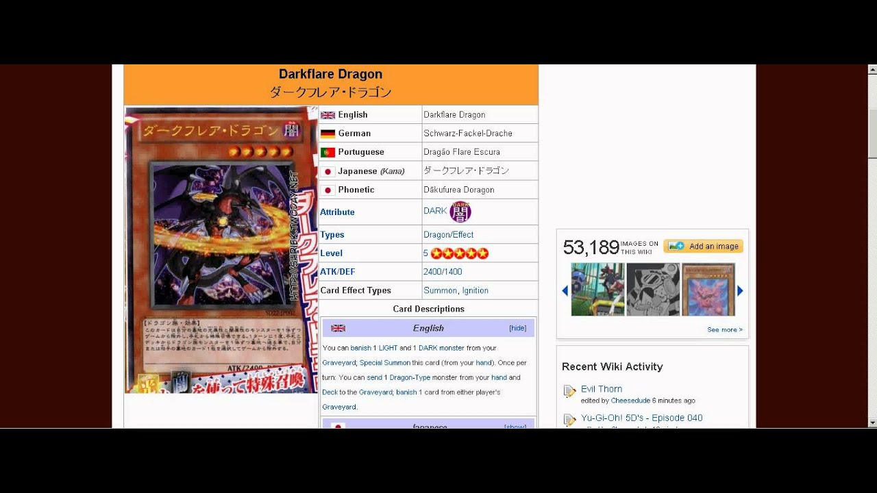 Card of the Day #26: Darkflare Dragon