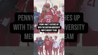 WBZ's Penny Kmitt catches up with the Boston University Men's Hockey Team