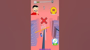 Roof Rails Lv-137 | Never Give Up ☺️ part-135 #shorts #games #roofrails