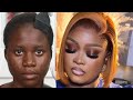 NATURAL HAIR👆VIRAL 😱OMG👆RED HAIR❤️ 💣🔥😱MUST WATCH 👆 MAKEUP AND HAIR TRANSFORMATION ❤️MELANIN MAKEUP