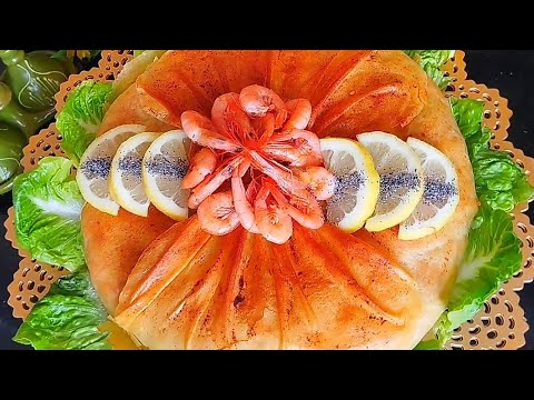 {SEAFOOD PASTILLA RECIPE} Easy Simple Moroccan Cuisine 🇲🇦 Fish Pastilla Recipe
