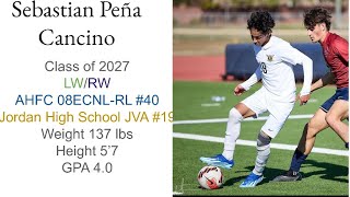 23/24 Soccer Szn Highlights | Sebastian Peña | Class of 2027