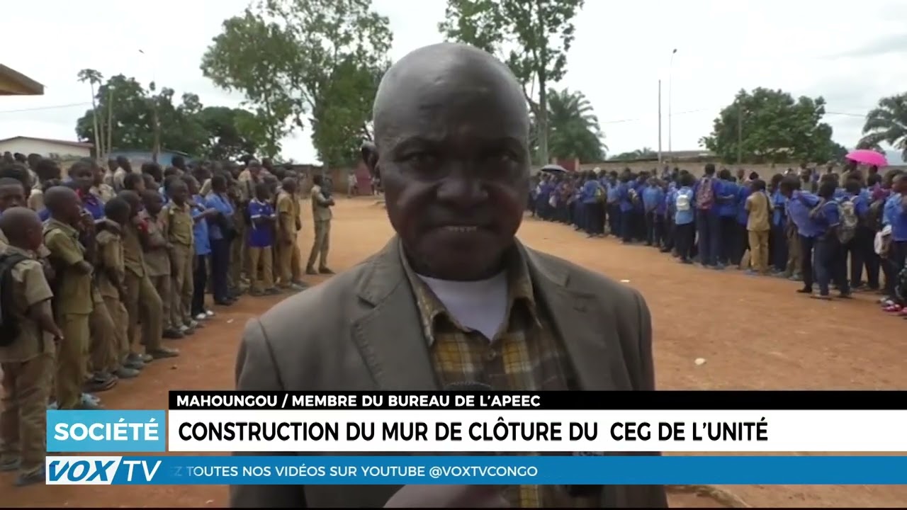 Construction du mur de clôture du  CEG DE L’UNITÉ