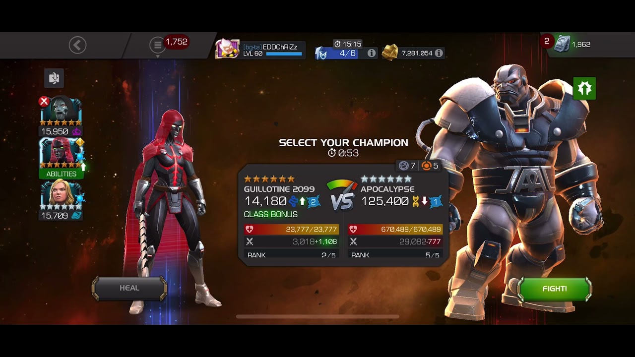 AQ Apocalypse Solo with Guillotine 2099! - AQ Map 7 Day 5! - Marvel Contest of Champions
