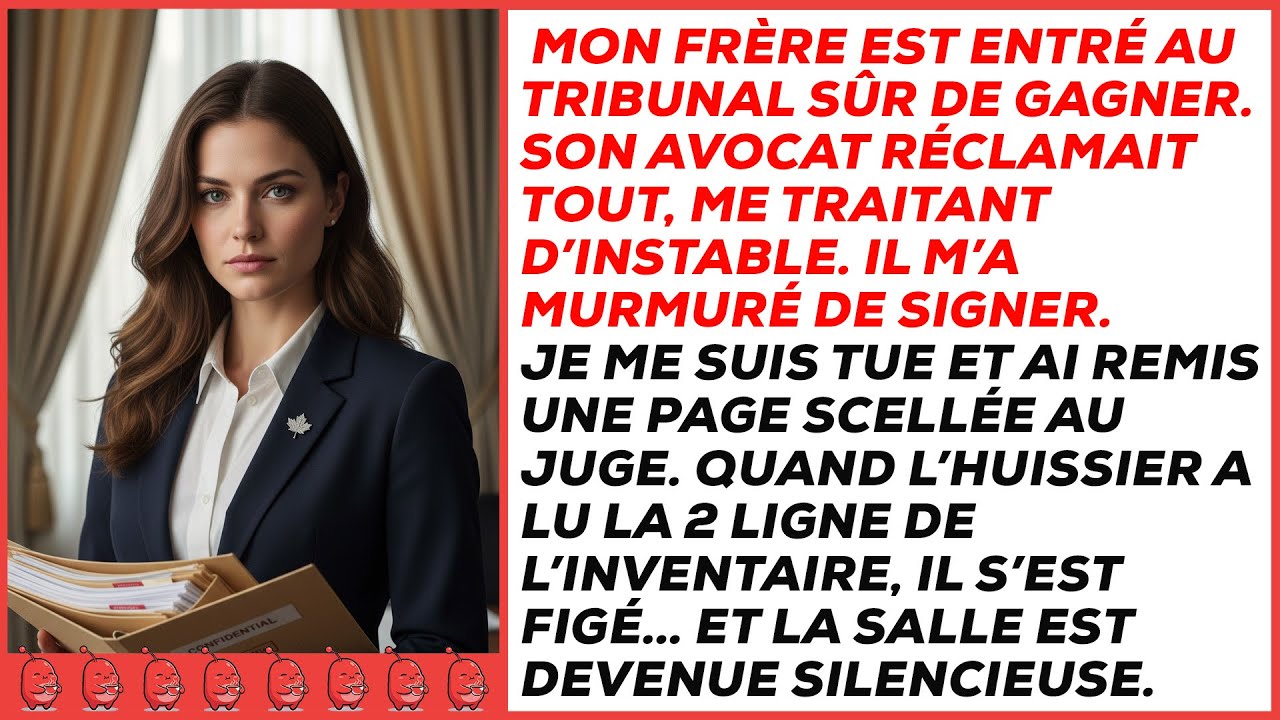 Mon frère aisé a exigé tous mes biens au tribunal — jusqu'à ce que l'huissier lise la liste et …